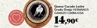 Gadis Queso Curado Leche Cruda Oveja Hermanos Gamazo Carbajosa oferta