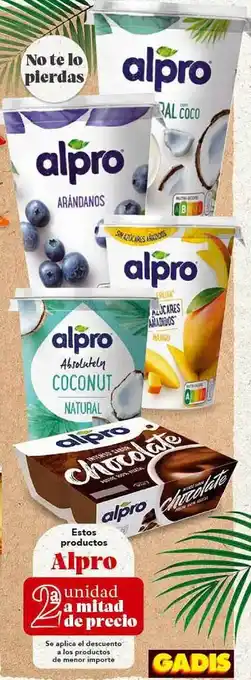 Gadis Estos Productos Alpro oferta