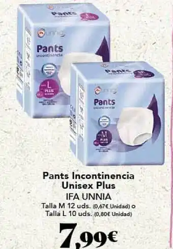 Gadis Pants Incontinencia Unisex Plus oferta