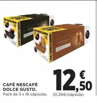 Hipercor Café Nescafé Dolce Gusto oferta