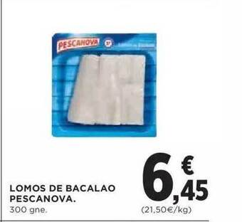 Hipercor Lomos De Bacalao Pescanova oferta