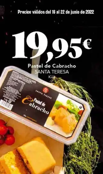 Gadis Pastel D Cabracho Santa Teresa oferta