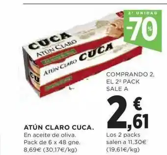 Hipercor 2a Unidad -70% Atún Claro Coca oferta