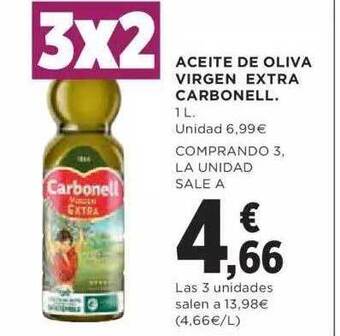 Hipercor Aceite De Oliva Virgen Extra Carbonell oferta