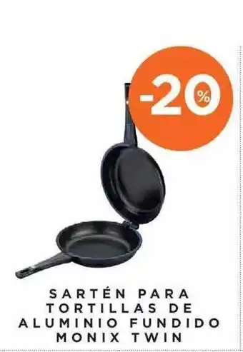 Hipercor Sartén Para Tortillas De Aluminio Fundido Monix Twin oferta