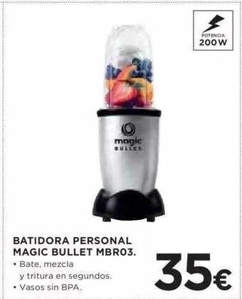 Hipercor Batidora Personal Magic Bullet Mbr03 oferta