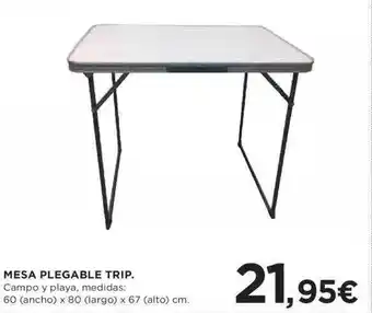 Hipercor Mesa Plegable Trip oferta
