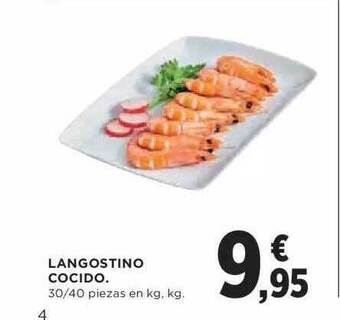 Hipercor Langostino Cocido oferta