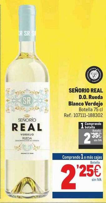 Makro Señorio Real D.o. Rueda Blanco Verdejo oferta