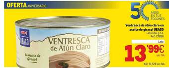 Makro Ventresca De Atún Claro En Aceite De Girasol Ubago oferta