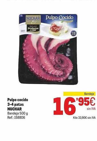 Makro Pulpo Cocido 3-4 Patas Nuchar oferta