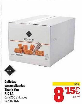 Makro Galletas Caramelizadas Thank You Rioba oferta