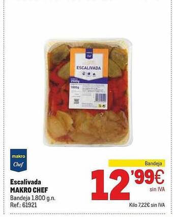 Makro Escalivada Makro Chef oferta