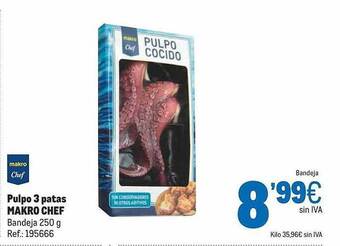 Makro Pulpo 3 Patas Makro Chef oferta