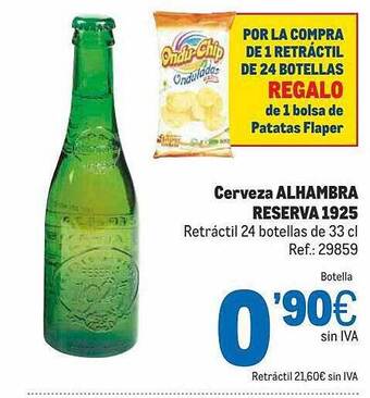 Makro Cerveza Alhambra Reserva 1925 oferta