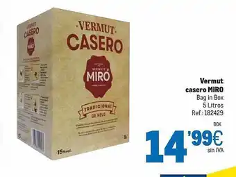 Makro Vermut Casero Miro oferta