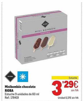 Makro Minibombón Chocolate Rioba oferta