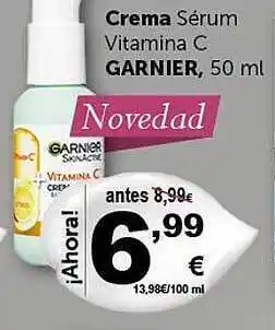 Masymas Crema Sérum Vitamina C Garnier oferta