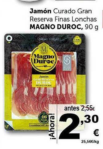 Masymas Jamón Curado Gran Reserva Finas Lonchas Magno Duroc oferta
