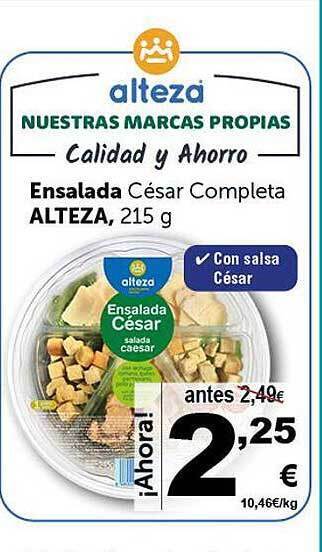 Masymas Ensalada César Completa Alteza oferta