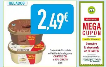 Masymas Helado De Chocolate O Vainilla De Madagascar oferta
