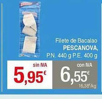 Masymas Filete De Bacalao Pescanova oferta