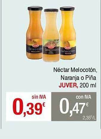 Masymas Néctar Melocotón Naranja O Piña Juver oferta