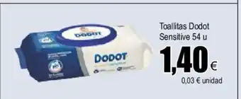 FROIZ Dodot Toallitas Sensitive 54 u oferta