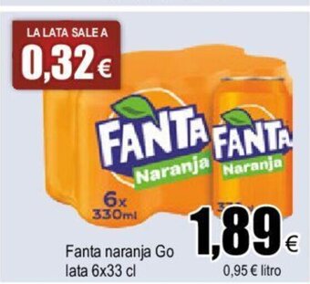 FROIZ Fanta naranja Go lata 6x33 cl oferta