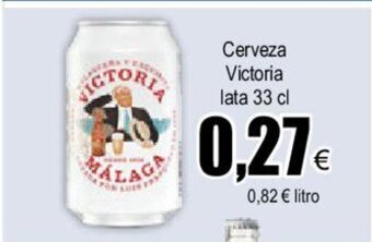 FROIZ Cerveza Victoria lata 33 cl oferta