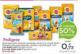 TiendAnimal Pedigree Snack Para Perro 70g oferta