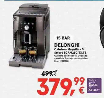 Worten 15 Bar Delonghi Cafetera Magnifica S Smart Ecam250.33.tb oferta