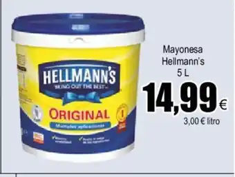 FROIZ Hellmann's Mayonesa 5 L oferta