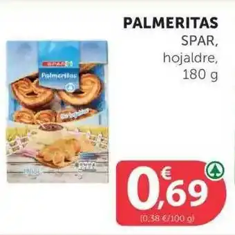 SPAR Palmeritas Spar, hojaldre, 180g oferta