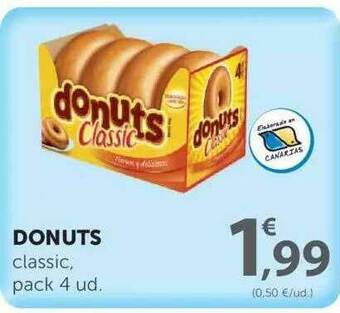 SPAR Donuts Classic, pack 4 ud oferta