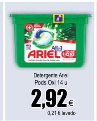 FROIZ Ariel Detergente Pods Oxi 14 u oferta