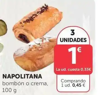 SPAR Napolitana bombón o crema, 100g oferta
