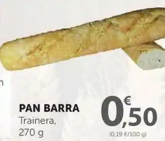 SPAR Pan Barra Trainera. 270g oferta