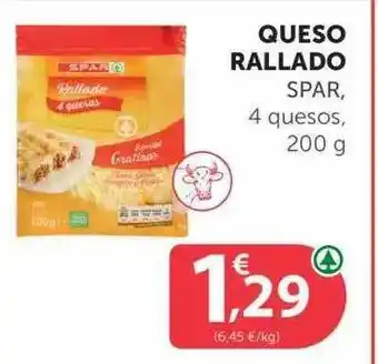 SPAR Queso Rallado Spar, oferta