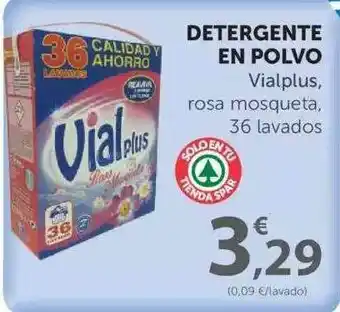 SPAR Detergente En Polvo Vialplus, Rosa Mosqueta, 36 Lavados oferta