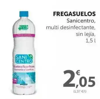 SPAR Fregasuelos Sanicentro, Multi Desinfectante, Sin Lejía, 1,5 L oferta