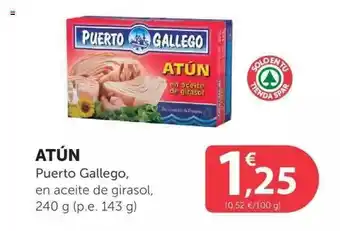 SPAR Atún Puerto Gallego, En Aceite De Girasol, 240g oferta