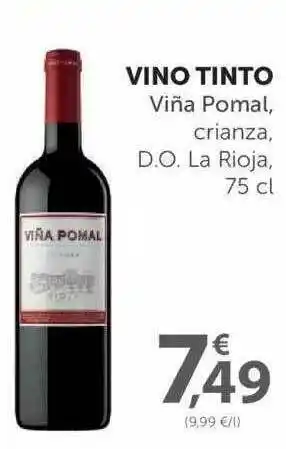 SPAR Vino Tinto Viña Pomal, Crianza, D.O. La Rioja, 75cl oferta