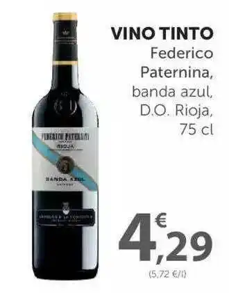 SPAR Vino Tinto Federico Paternina, Banda Azul, D.O. Rioja, 75cl oferta