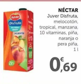 SPAR Néctar Juver Disfruta, Melocotón, Tropical, Manzana, 10 Vitaminas, Piña, Naranja O Pera Piña oferta