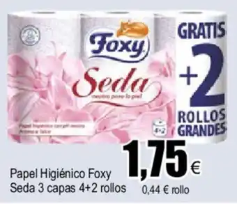 FROIZ Foxy Papel Higiénico Seda 3 capas 4 + 2 rollos oferta