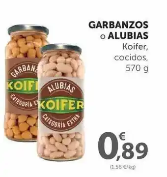 SPAR Garbanzos O Alubias Koifer, Cocidos, 570g oferta