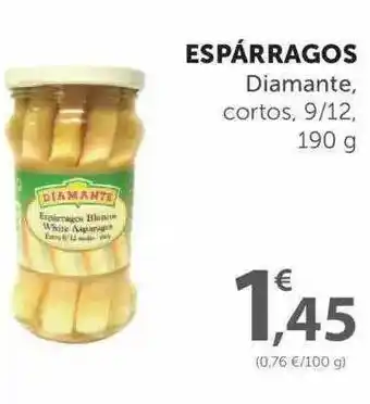 SPAR Espárragos Diamante, Cortos 9-12, 190g oferta