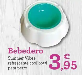 TiendAnimal Bebedero Summer Vibes Refrescante Cool Bowl Para Perro oferta