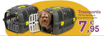TiendAnimal Transportín Tk Pet Barcelona Para Perros Y Gatos oferta